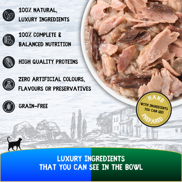Cookhouse Luxury Complete Cat Food Tuna Loin Fillets in Jelly Multipack 6x70g