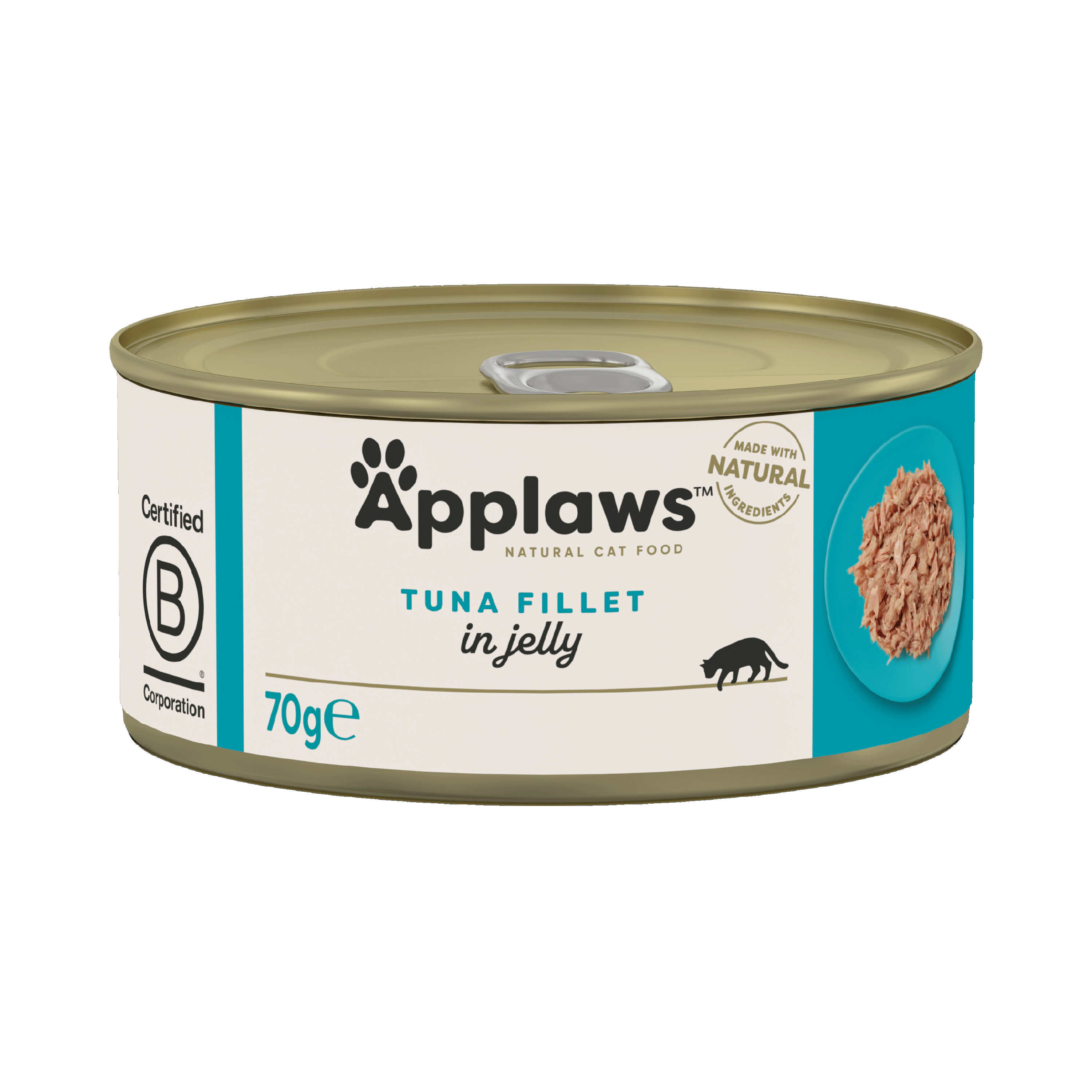 Applaws Natural Adult Cat Tin Tuna Fillet in Jelly 70g