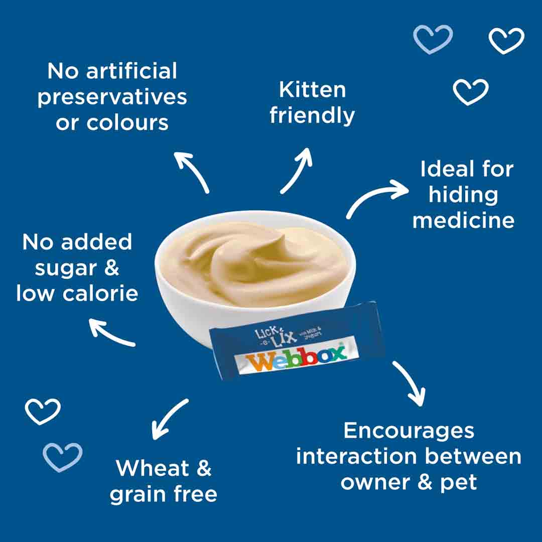 Webbox Cats Delight Lick-e-Lix Cream Milk & Yoghurt 7 Pack