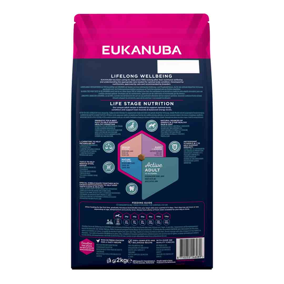 Eukanuba Adult Small Breed Dog Food Chicken 2kg