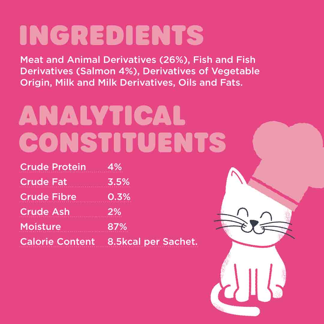 Webbox Cats Delight Lick-E-Lix with Salmon, Cat Treats, 5 Pack