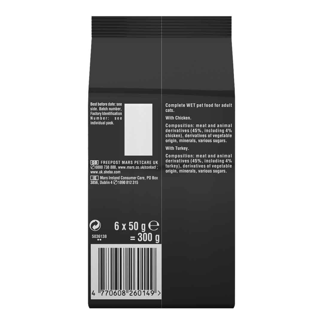 Sheba Fresh & Fine in Gravy Mini Pouches 6x50g