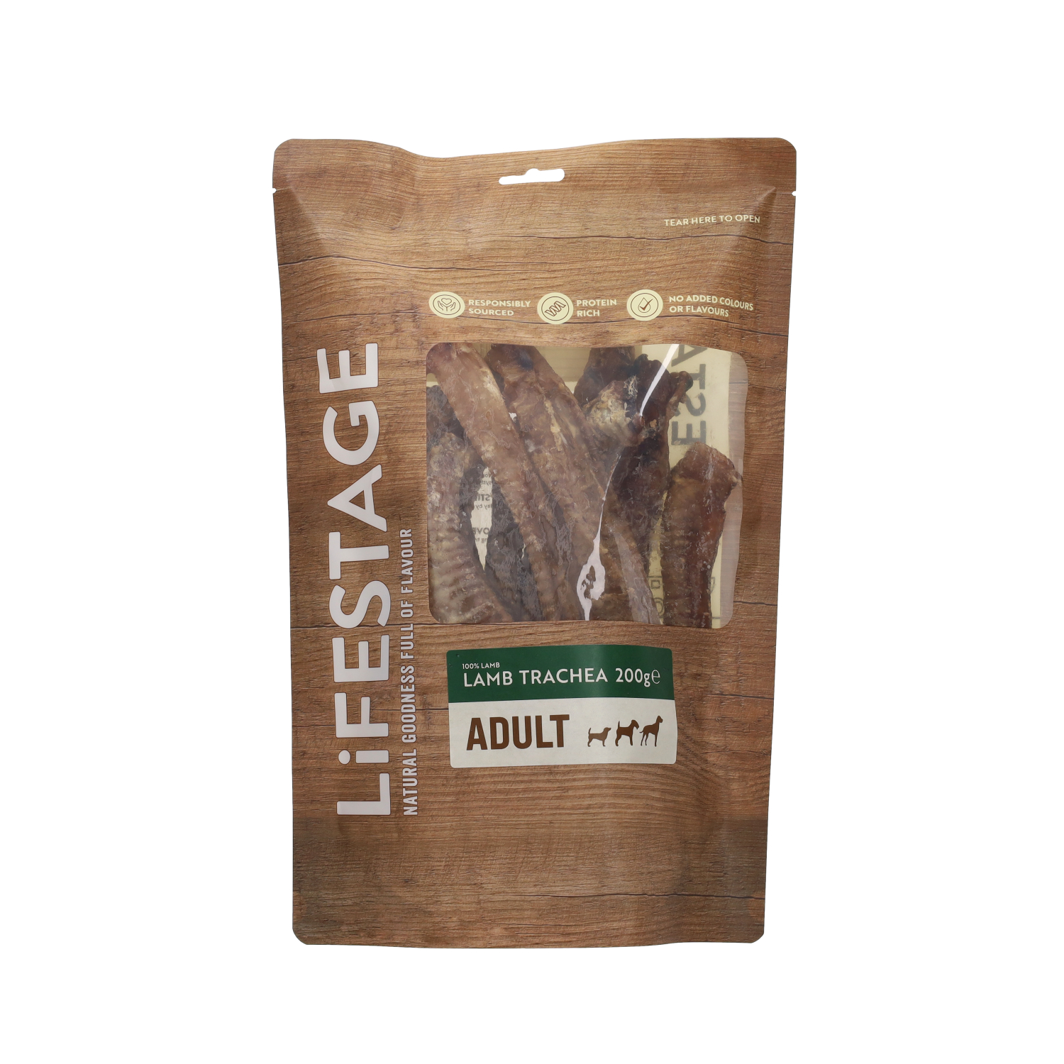 Lifestage Pre-Pack Lamb Trachea Dog Treats 200g