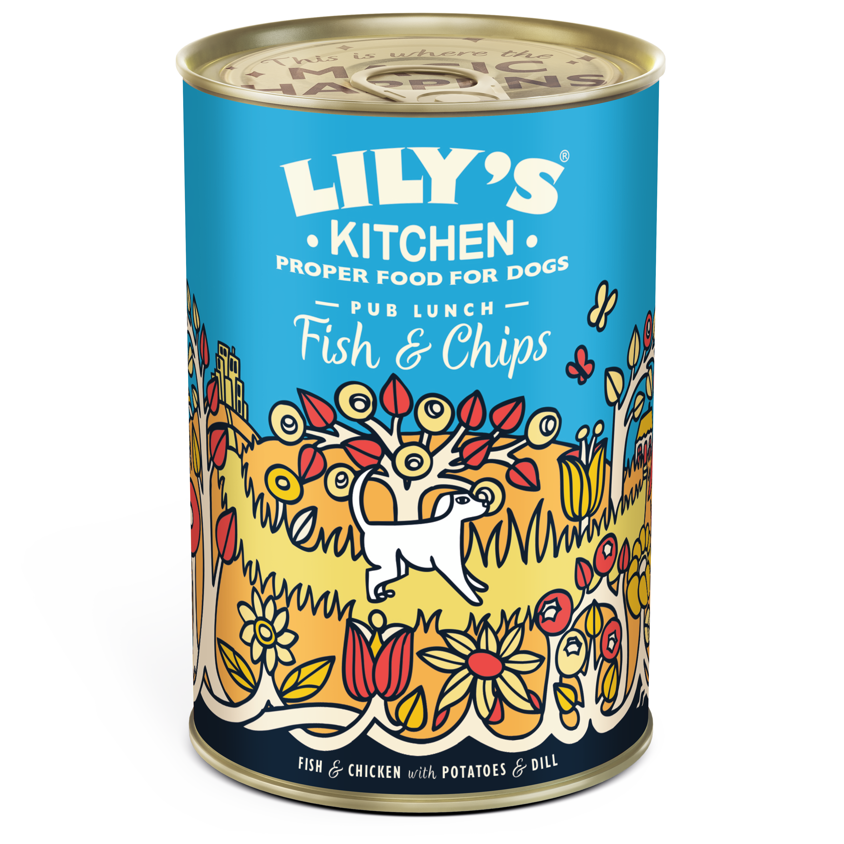 Lilys Kitchen Dog Fish & Chips 400g