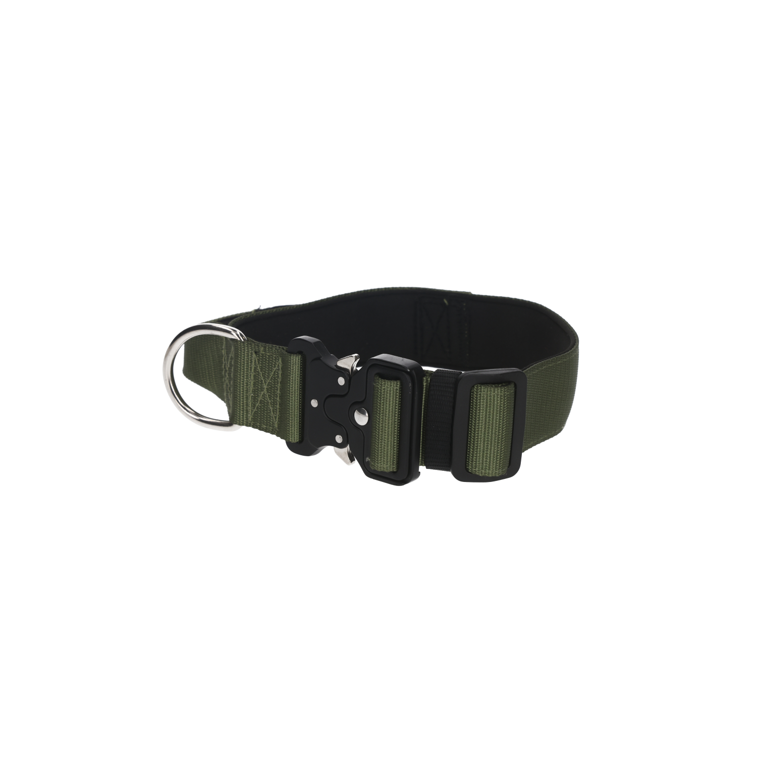 Rufus & Rosie Padded Handle Dog Collar, Large, Khaki