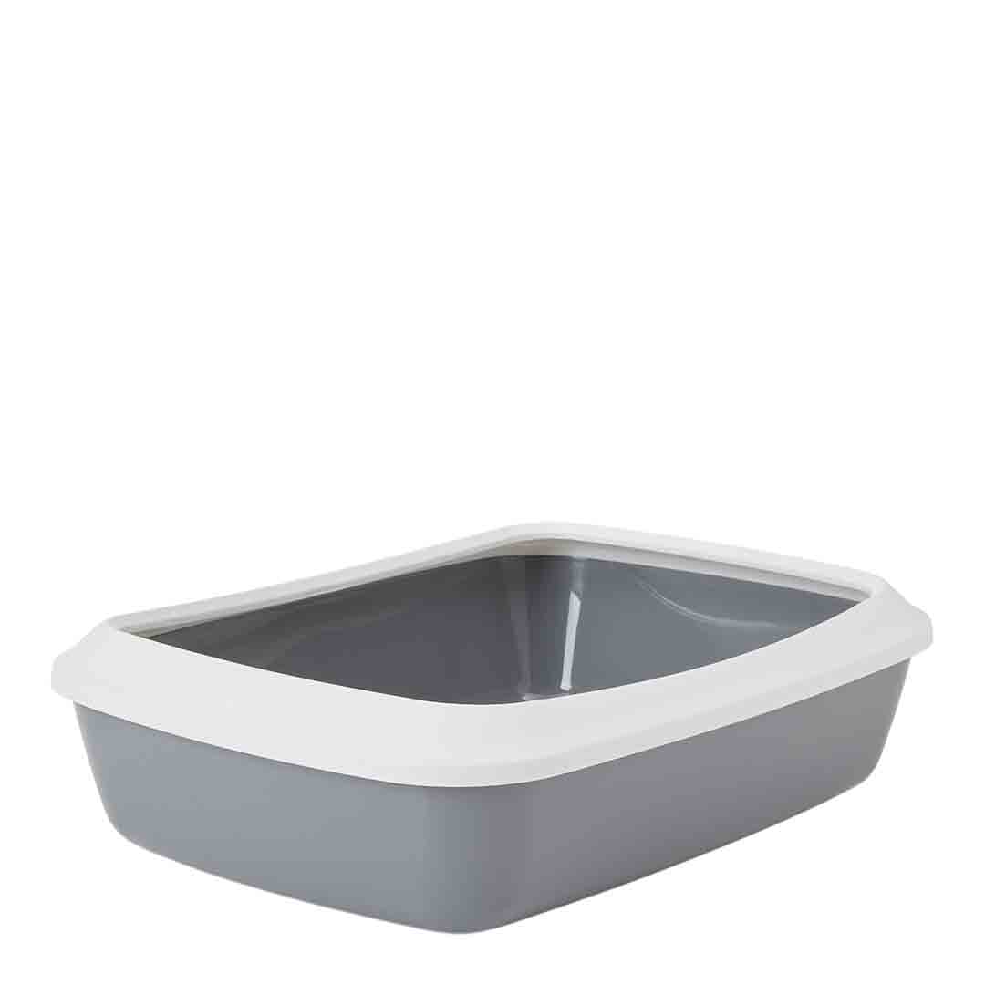 Savic Iriz Cat Litter Tray Grey & White 42cm