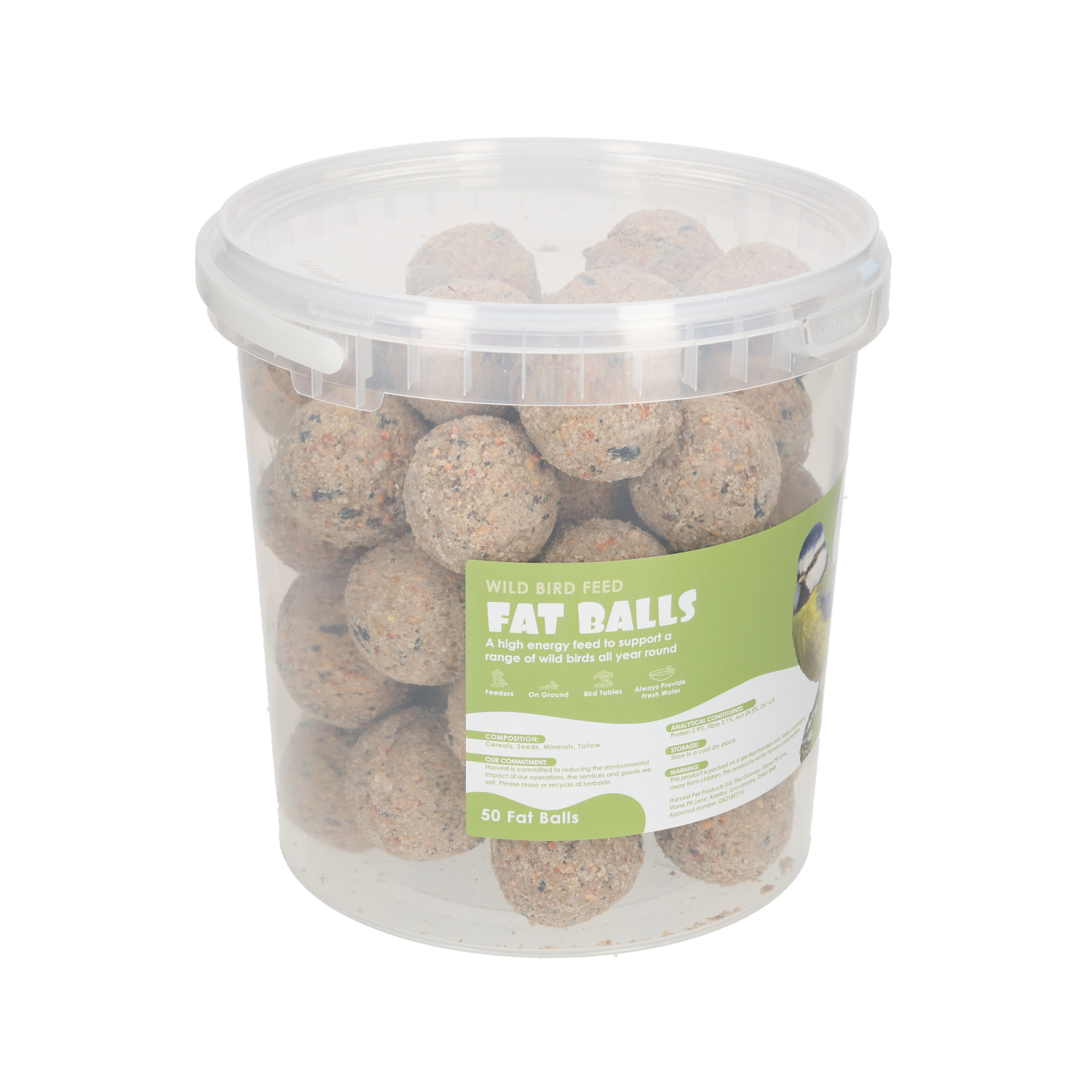 Suet Shop Premium Wild Bird Fat Ball 50 Tub