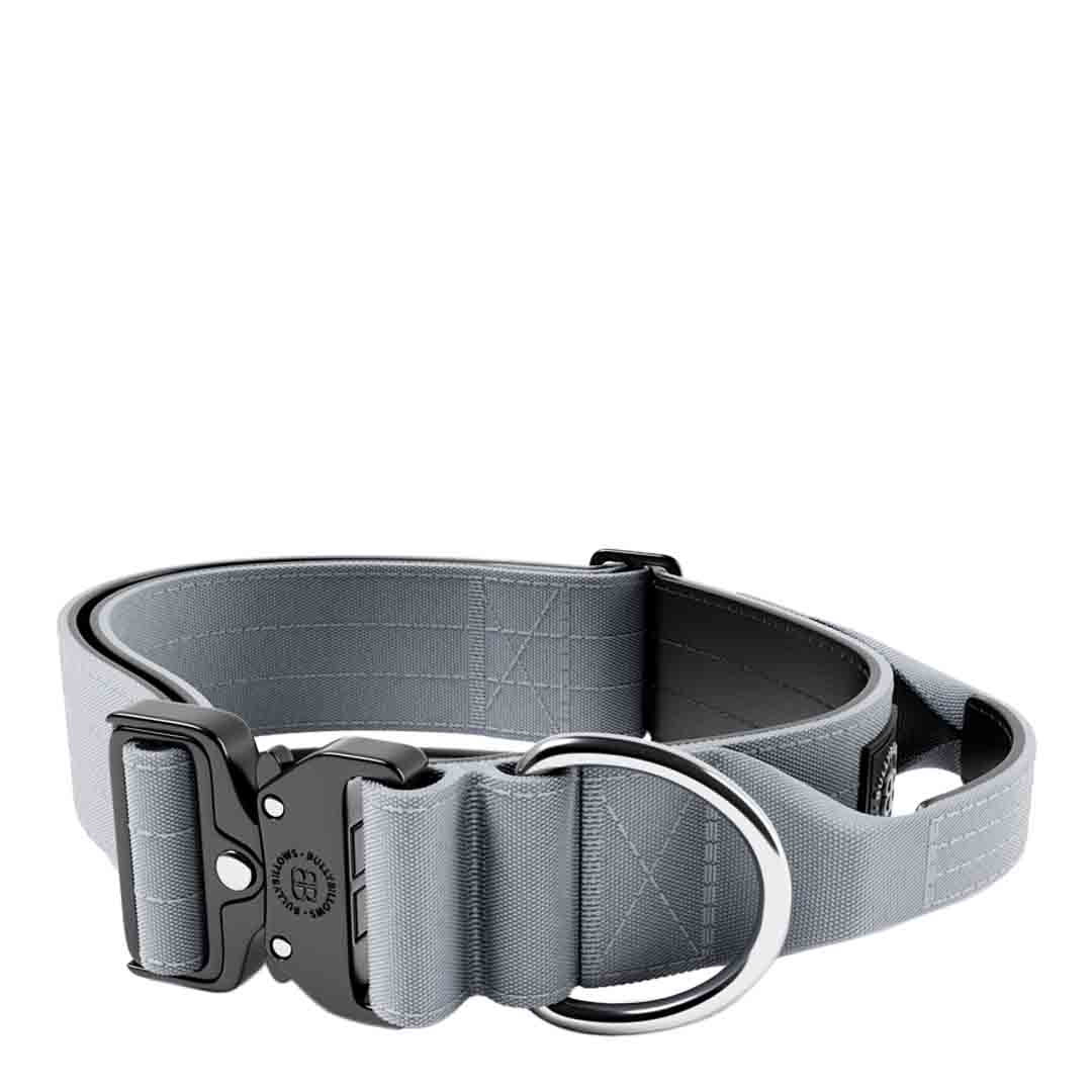 Bully Billows 5cm Combat Collar, Metal Grey, Large