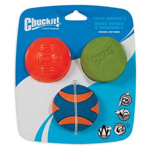 Chuck It Fetch Medley, Medium, 3 Pack
