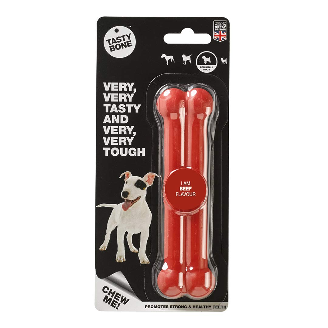 Tastybone Beef Dog Chew Toy Small