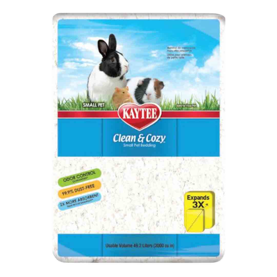 Kaytee White Clean and Cosy Small Pet Bedding, 2.78kg