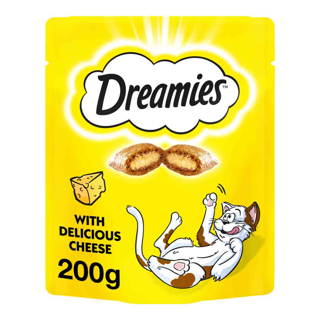 Dreamies Cat Treats Cheese Mega Pack, 200g