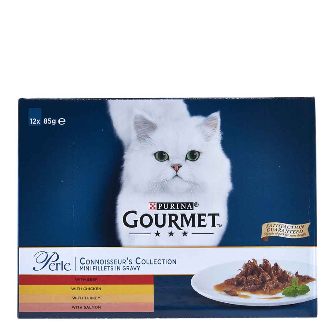 Gourmet Perle Connoisseurs Collection Wet Cat Food Pouch Multipack 12x85g