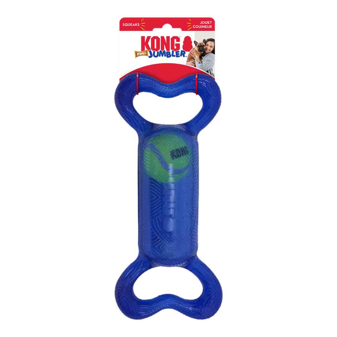 KONG Jumbler Tug Bone Dog Toy