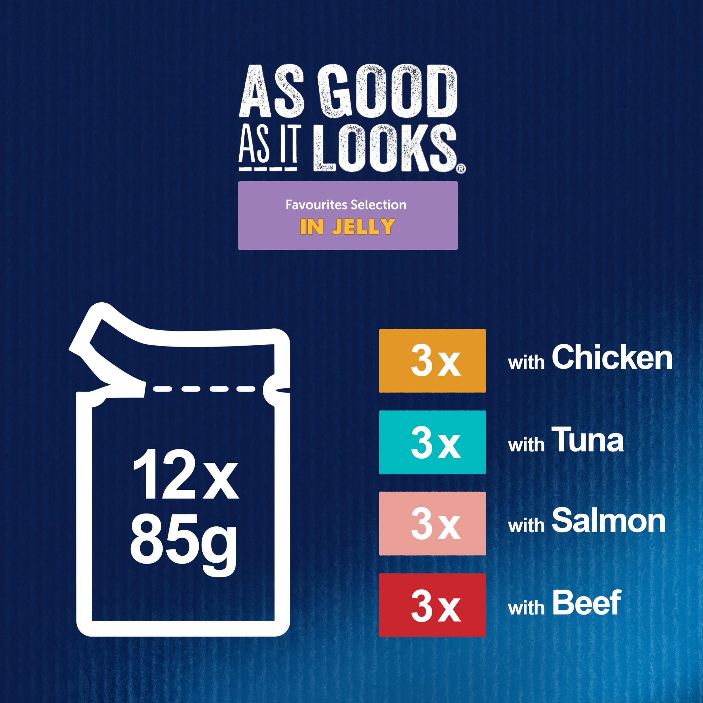 Felix As Good As it Looks Favourites Selection Wet Cat Food 12x85g