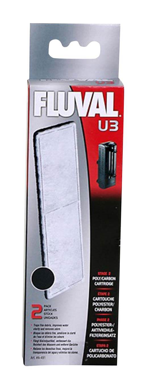 Fluval U3 Poly/Carbon Cartridge 2 Pack
