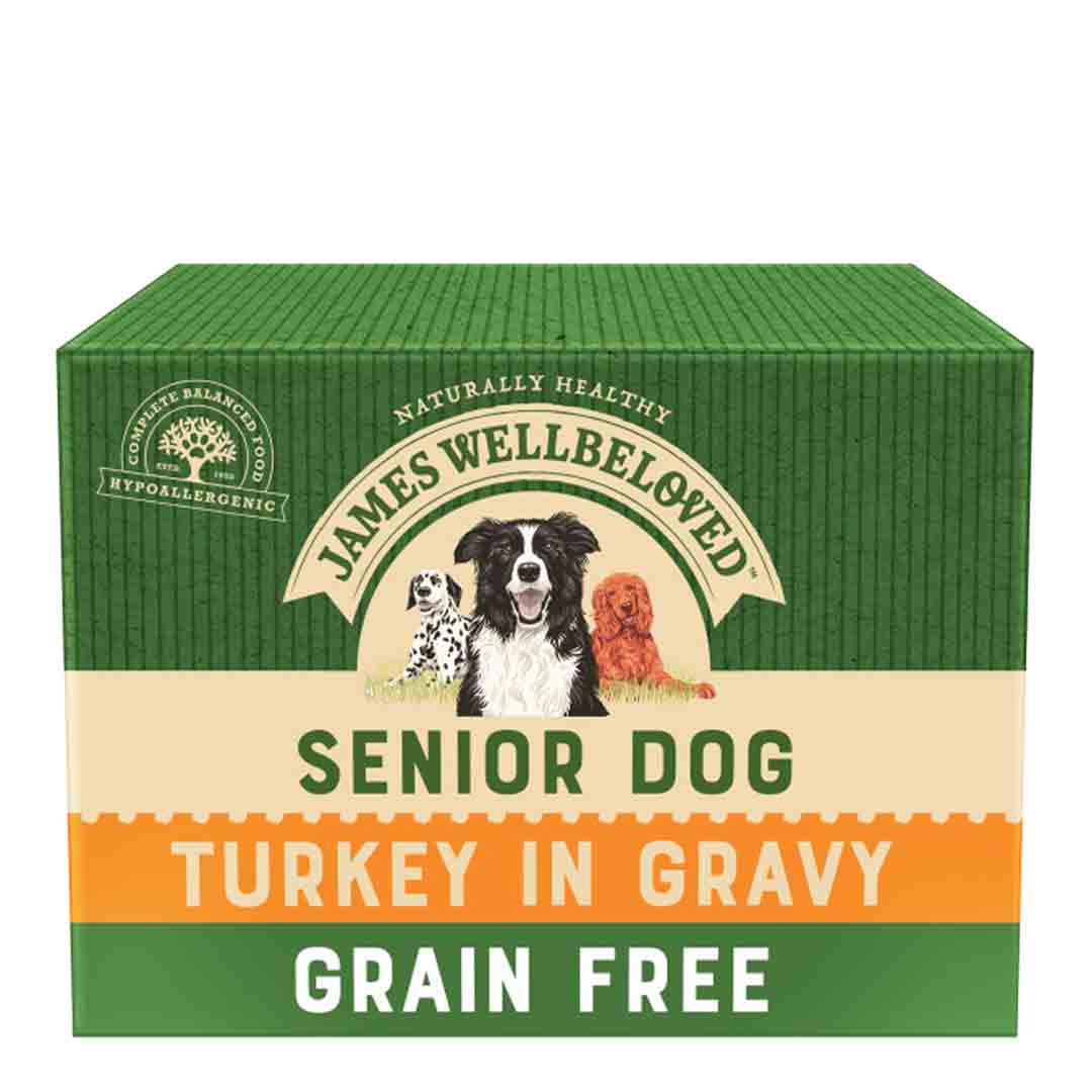 James Wellbeloved Turkey Senior Dog Food Grain Free, 100g Pouch