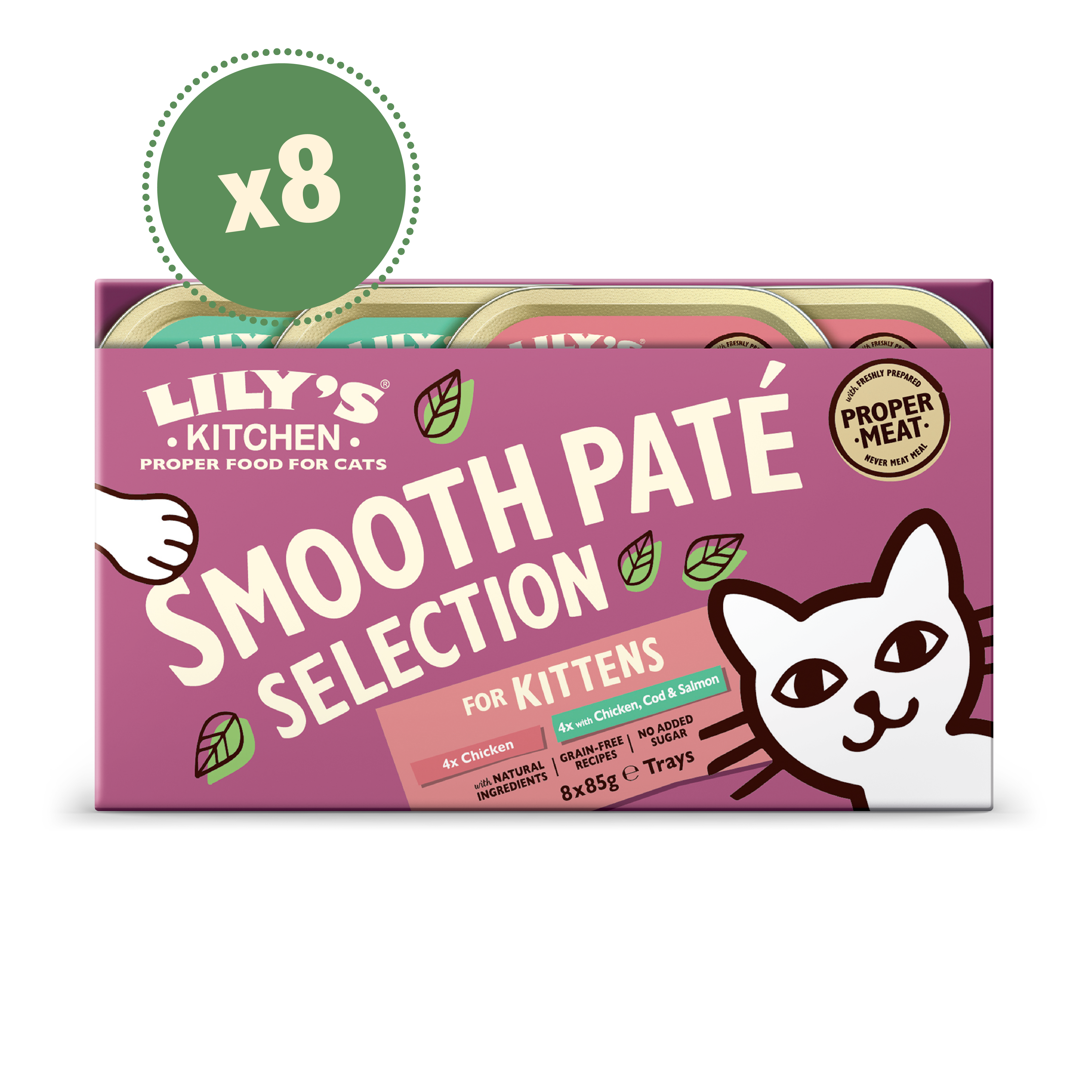 Lilys Kitchen Cat Paté for Kittens Multipack 8x85g