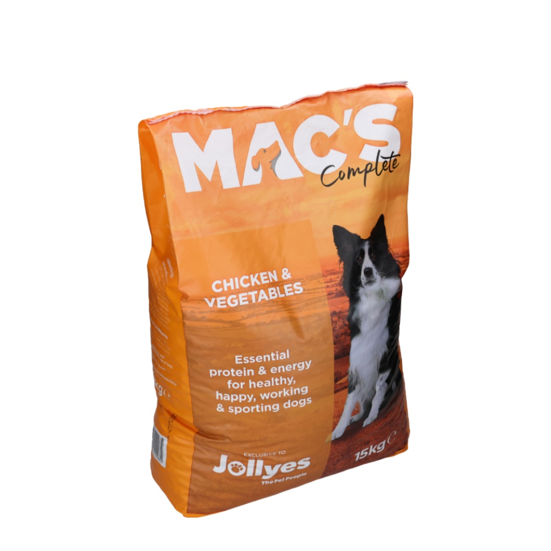 Jollyes Macs Complete Dog Food with Chicken & Veg 15kg