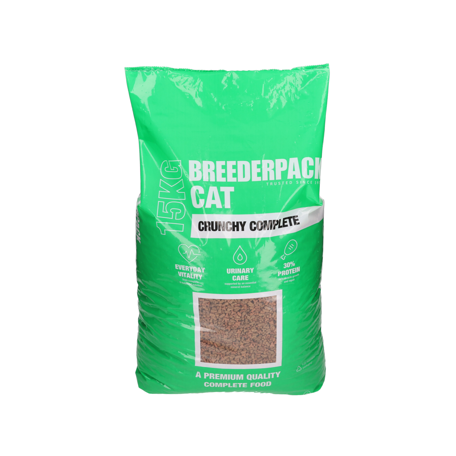 Breederpack Crunchy Complete Dry Cat Food 15kg