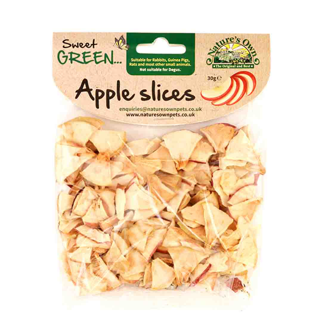 Natures Own Small Pet Treats, Apple Slices, 30g