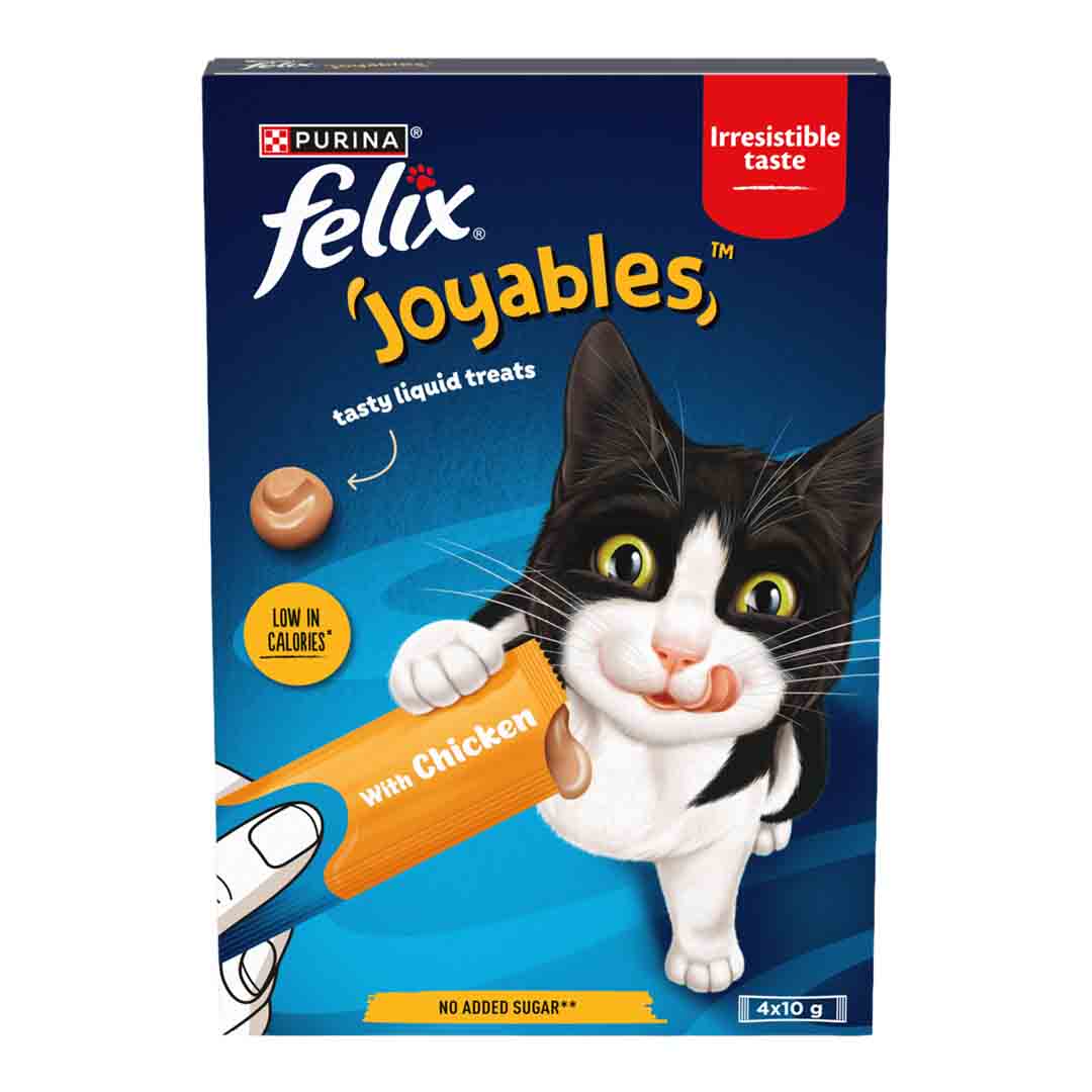 FELIX Joyables Chicken Liquid Cat Treats 4x10g