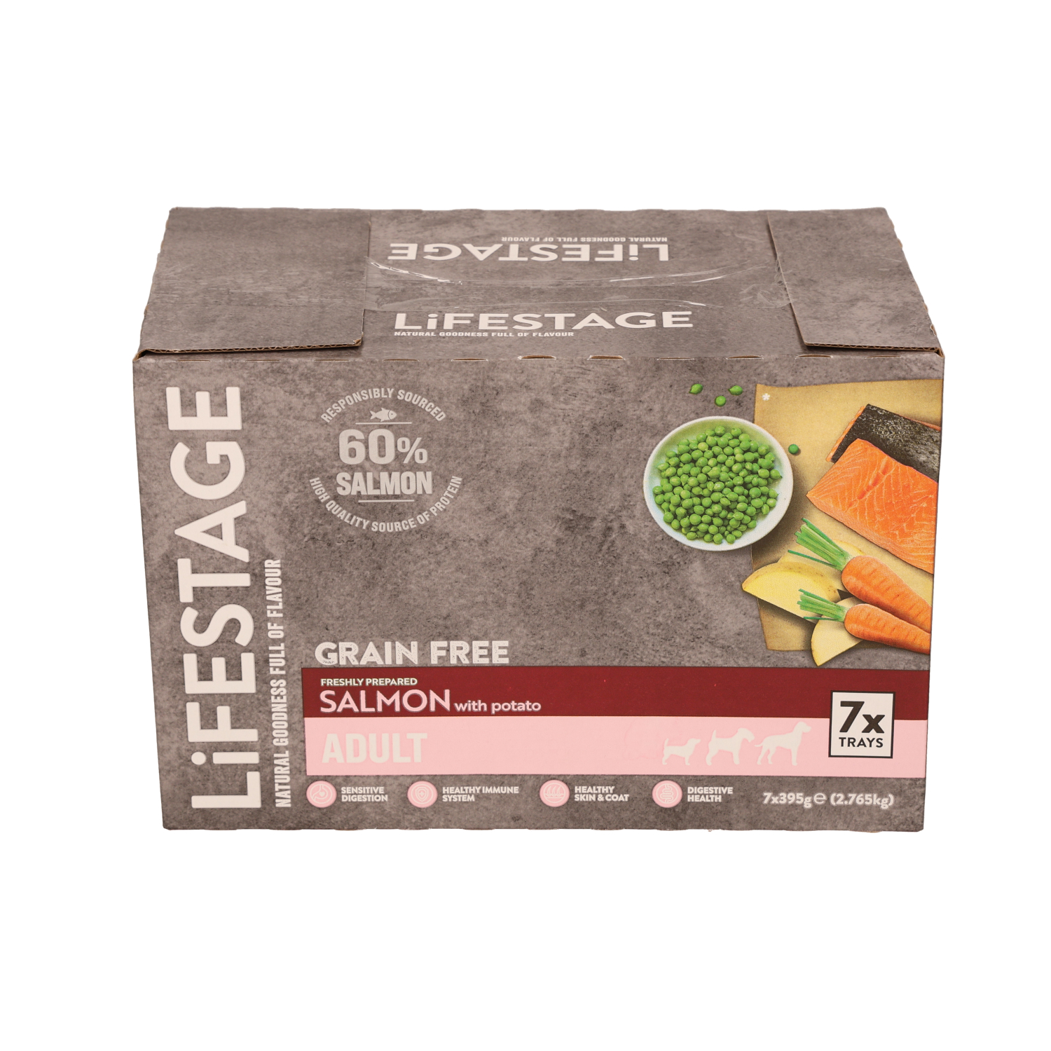Lifestage Adult Grain Free Salmon Trays 7x395g