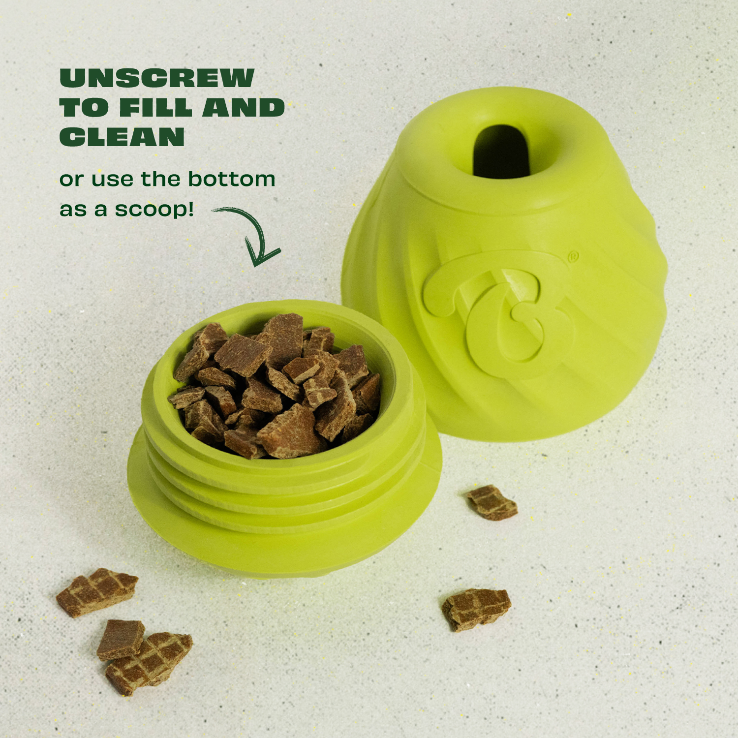 Benebone Rubber Pawbler Enrichment Dog Toy