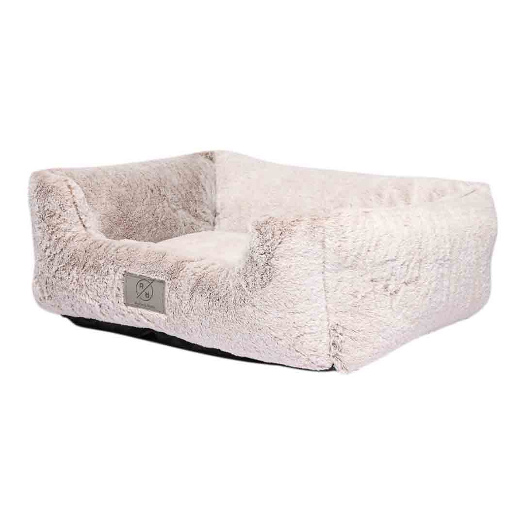 Rufus & Rosie Arctic Plush Fur Pet Bed M/L