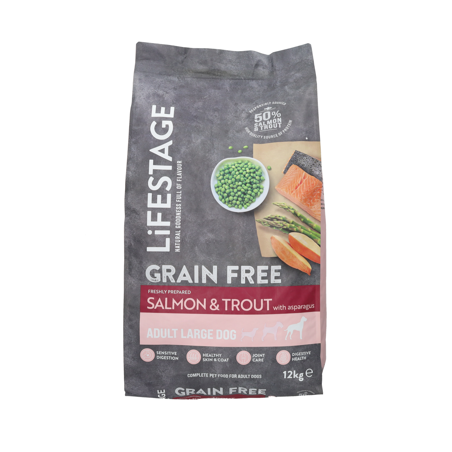 Lifestage Grain Free Dog Food Salmon & Trout with Asparagus 12kg