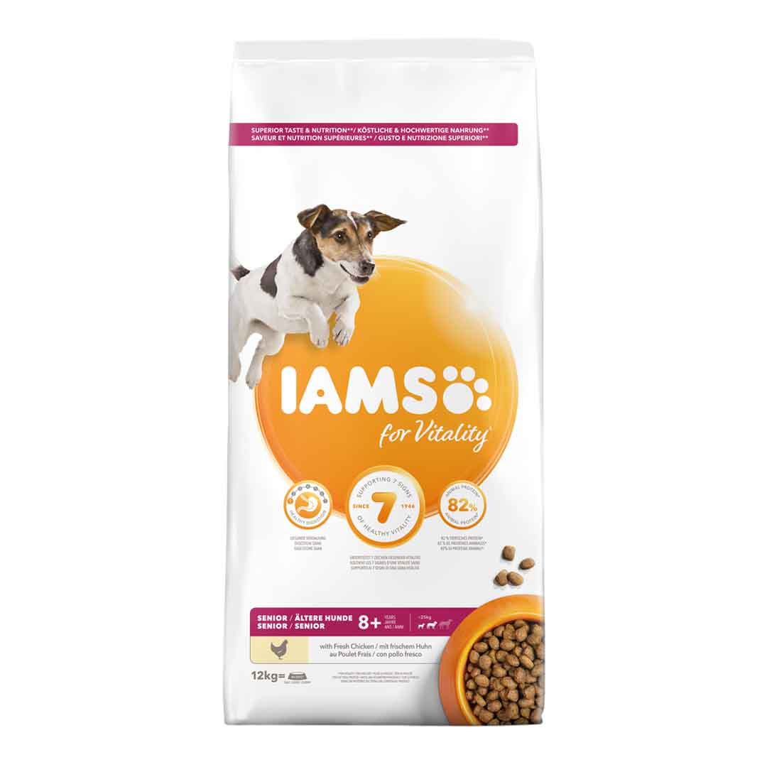 Iams Senior Small and Medium Breed Dog Food 12kg