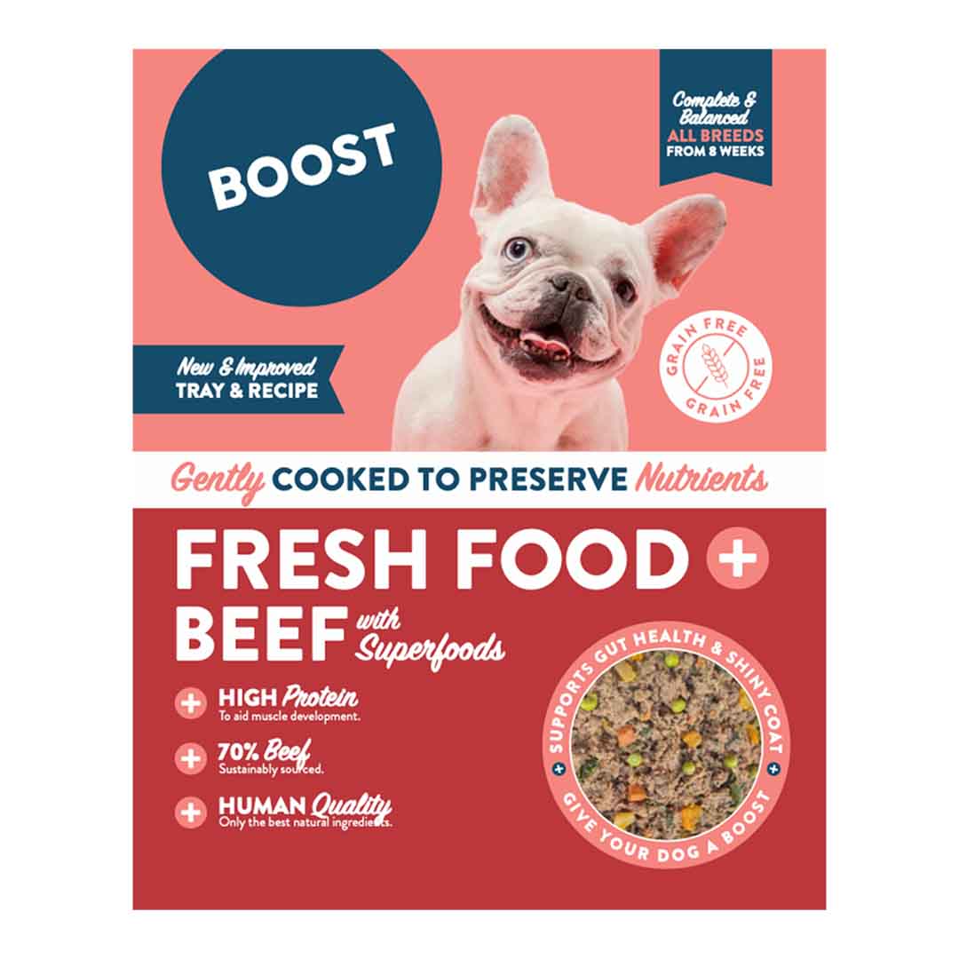 Boost Beef Veg & Superfood Fresh Dog Food Meal 400g