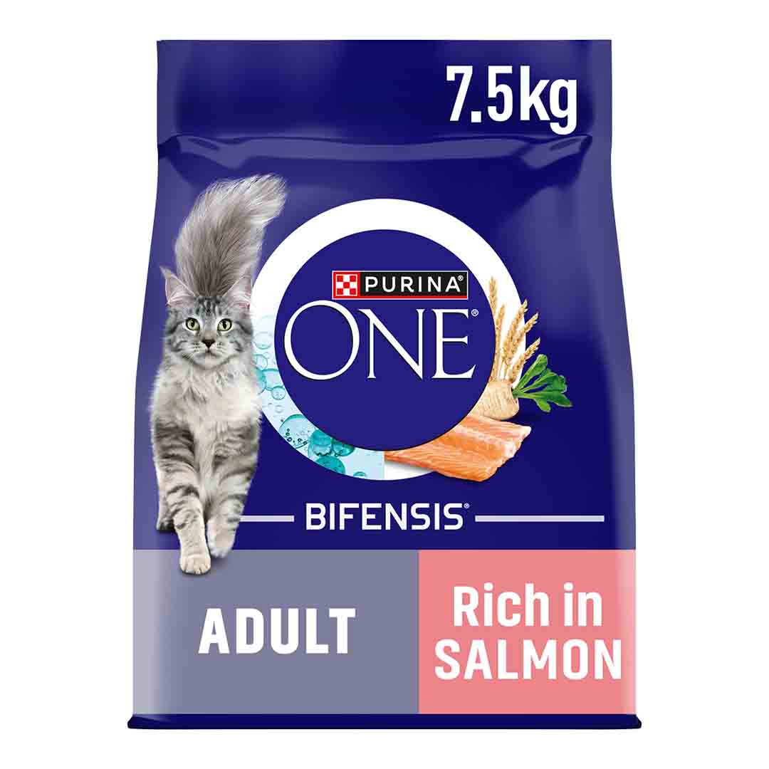 Purina One Bifensis Salmon Dry Cat Food 7.5kg