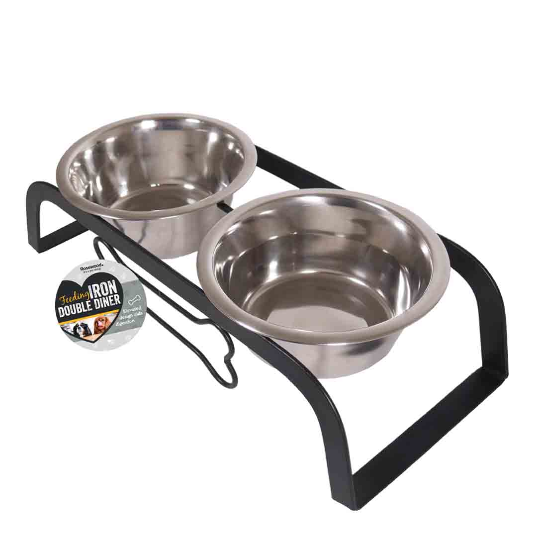 Rosewood Bone Shaped Iron Double Diner