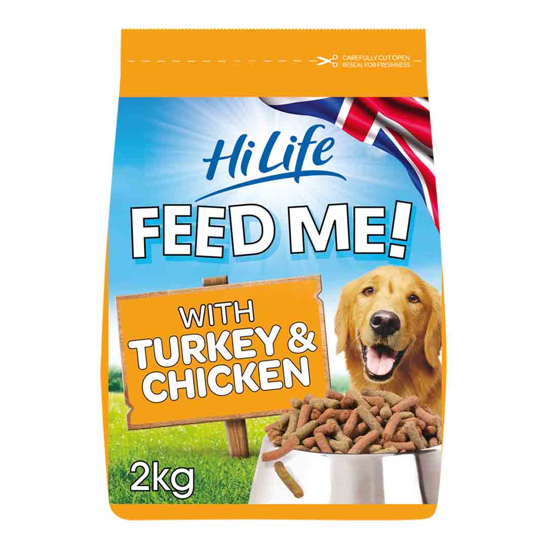 HiLife Dog Food: Complete Moist Menu for Dogs With Turkey, Chicken & Smokey Bacon 2kg