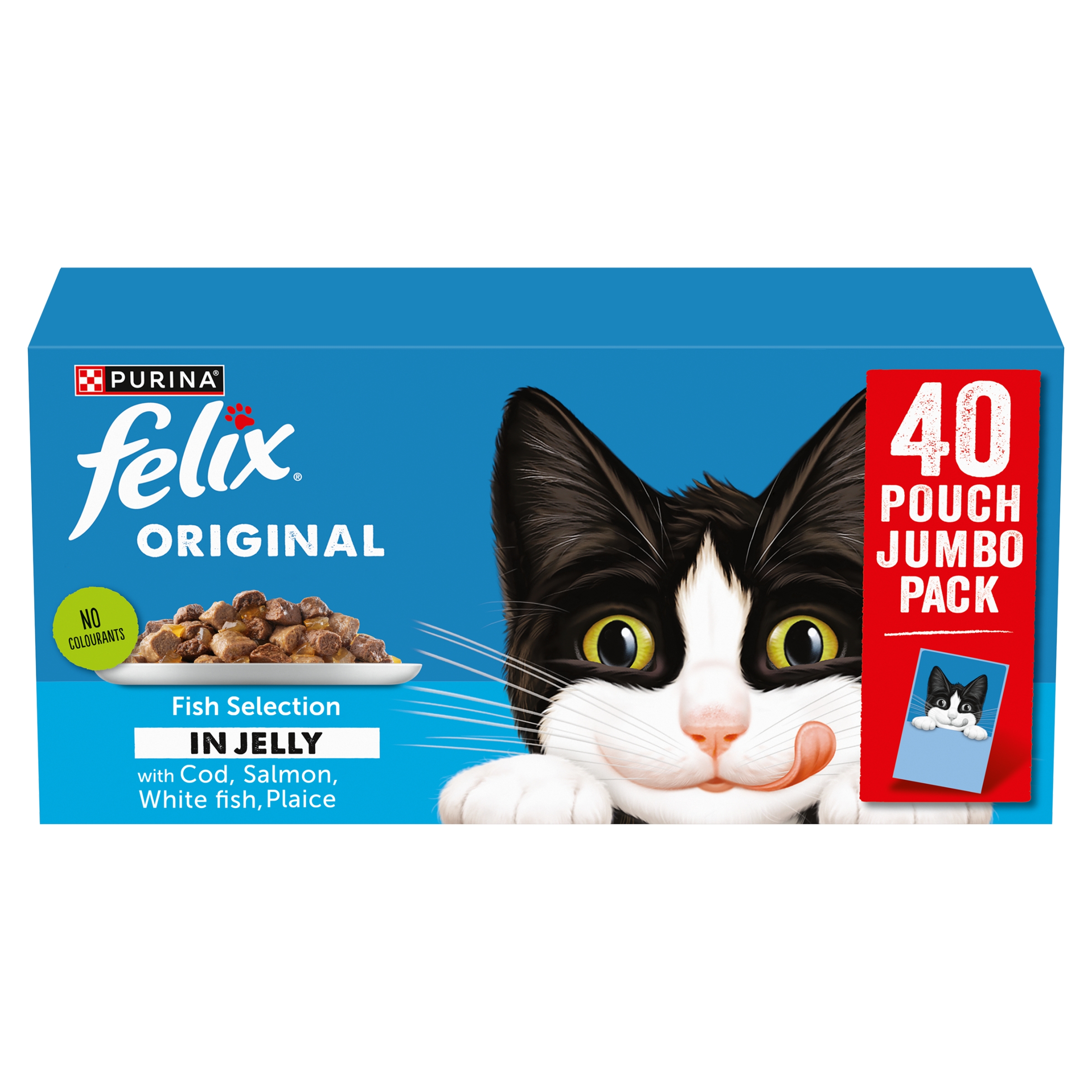 FELIX Original Fish Selection in Jelly Wet Cat Food 40x85g