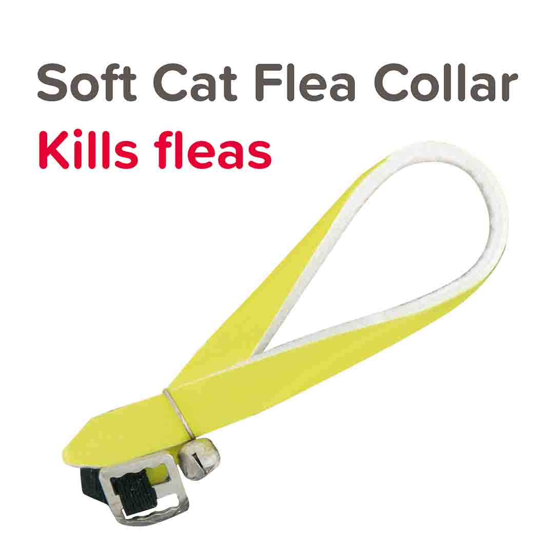 Beaphar Reflective Yellow Soft Flea Collar for Cats
