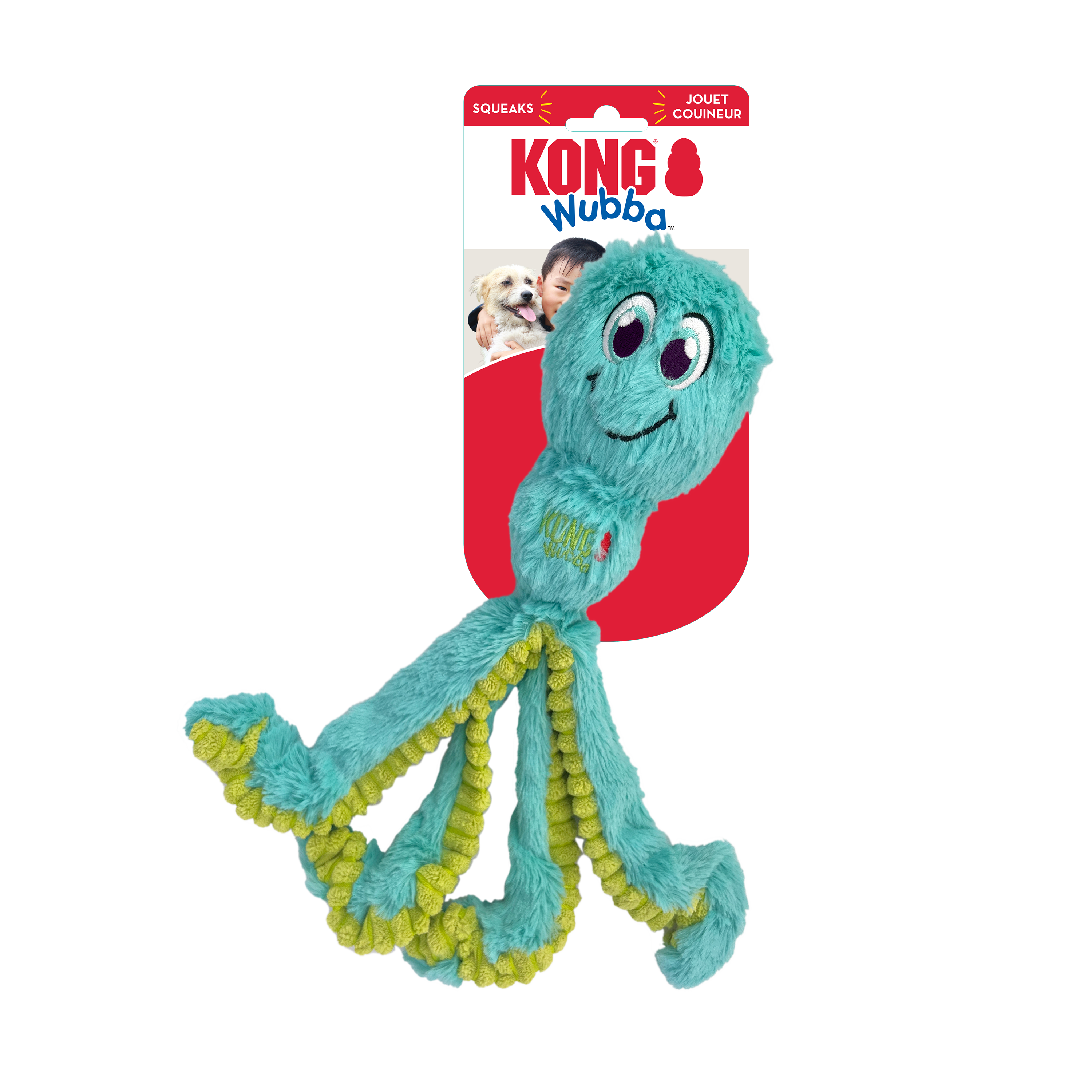KONG Wubba Large Octopus Plush Dog Toy