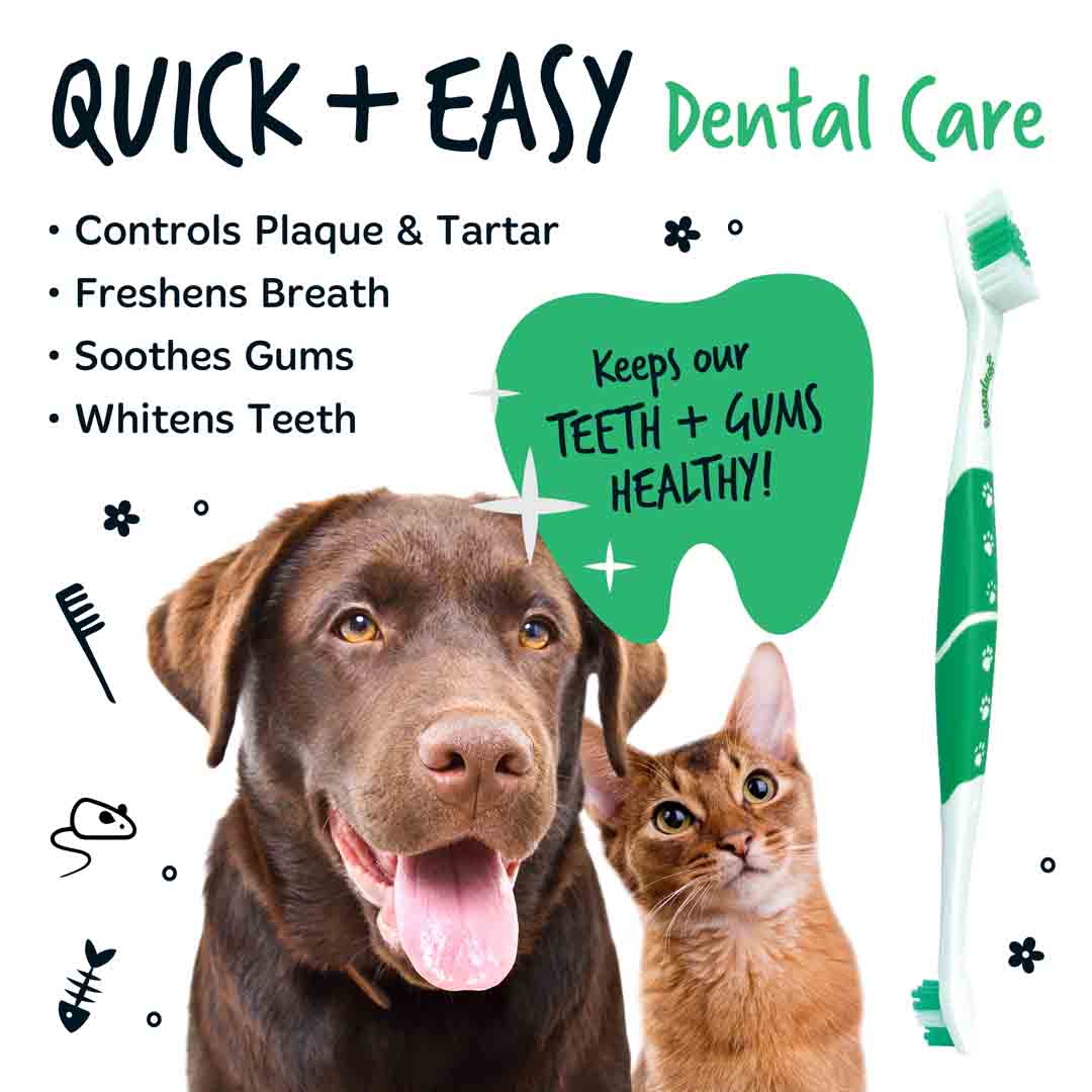 Bugalugs Double-Ended Dog Toothbrush