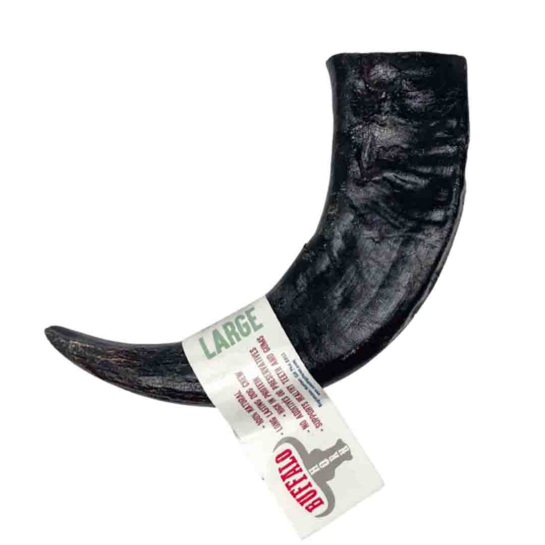 Naw Buffalo Horn Large, Natural Dog Chew
