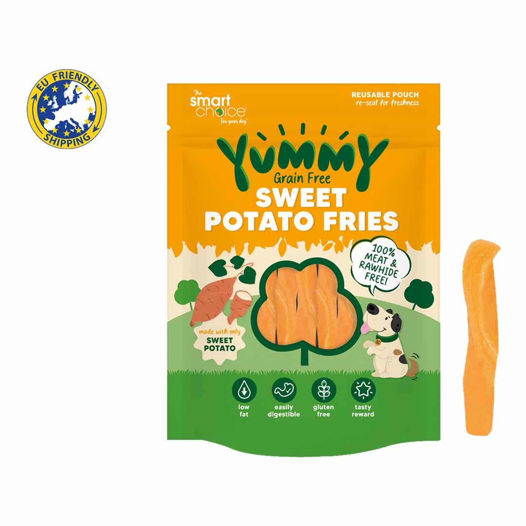 Smart Choice Sweet Potato Fries Meat Free Dog Treat 150g