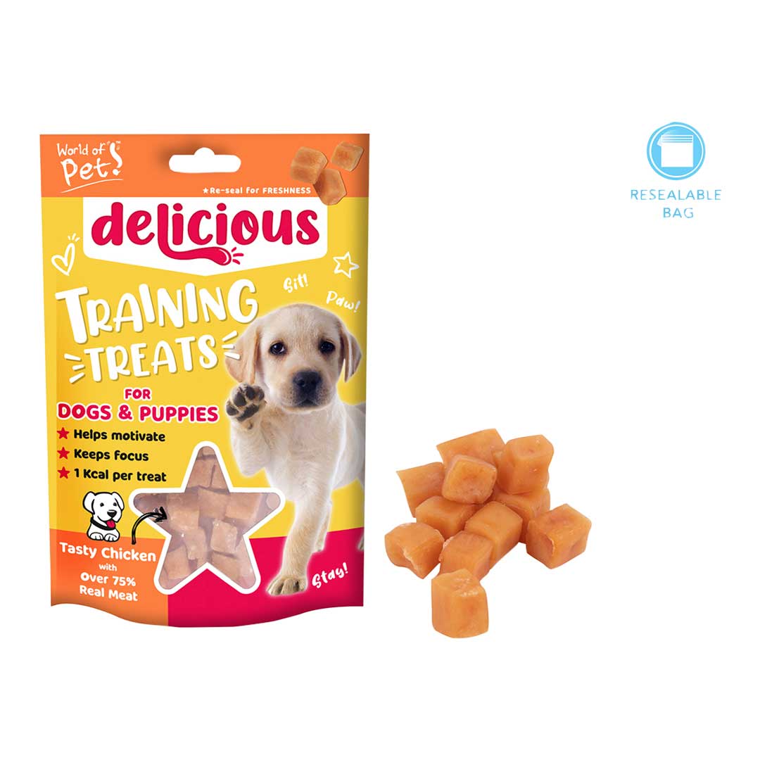 Delicious Chicken Training Dog Treats 80g