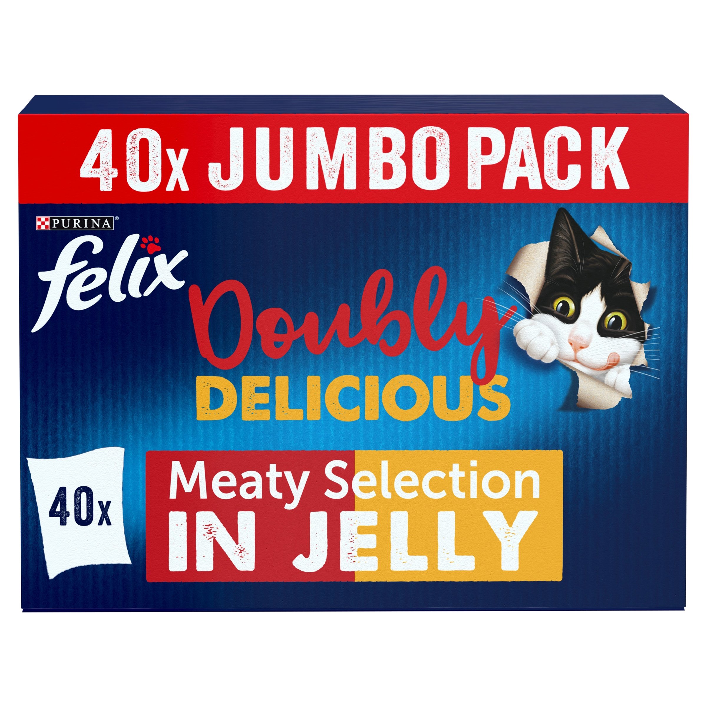 Felix Doubly Delicious Countryside Selection in Jelly Wet Cat Food 40x85g
