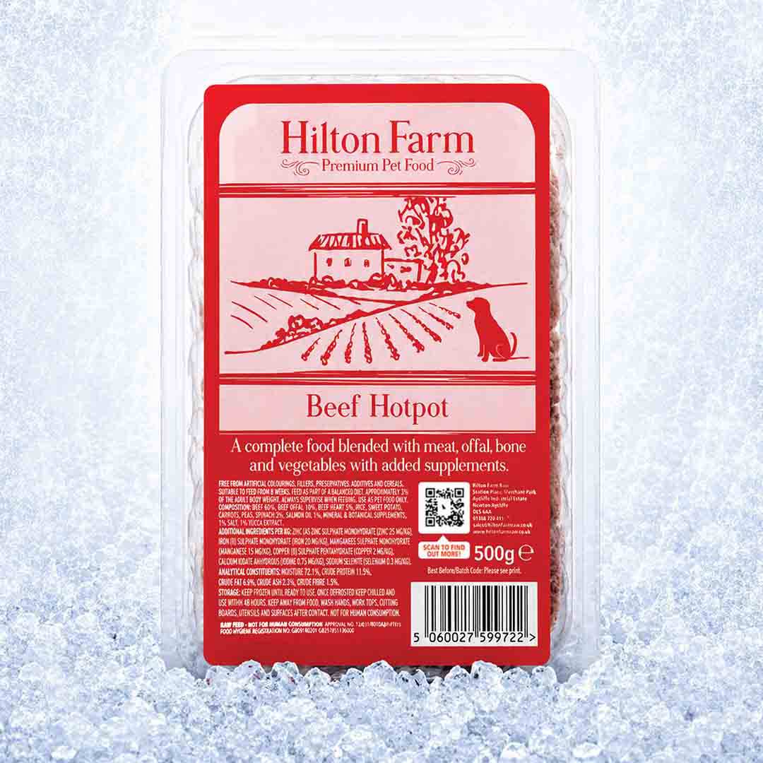 Hilton Farm Beef Hotpot Raw Food, 500g 
