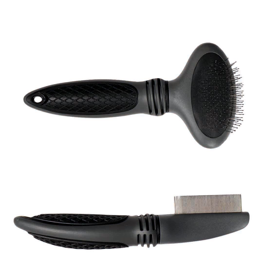 The Spa Dog Grooming Set,  Slicker Brush, Fine Comb & Flea Comb.