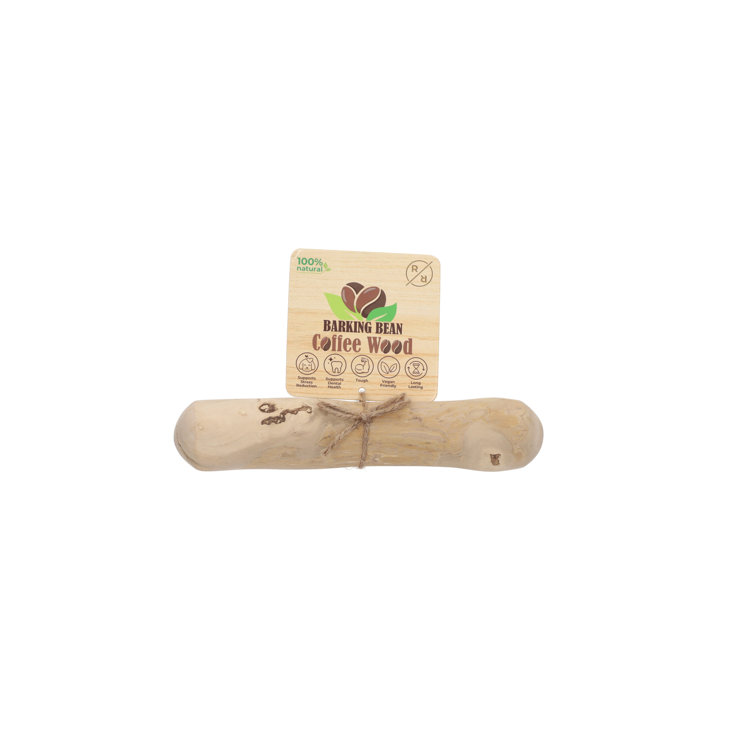 Rufus & Rosie Coffee Wood Dog Chew Medium
