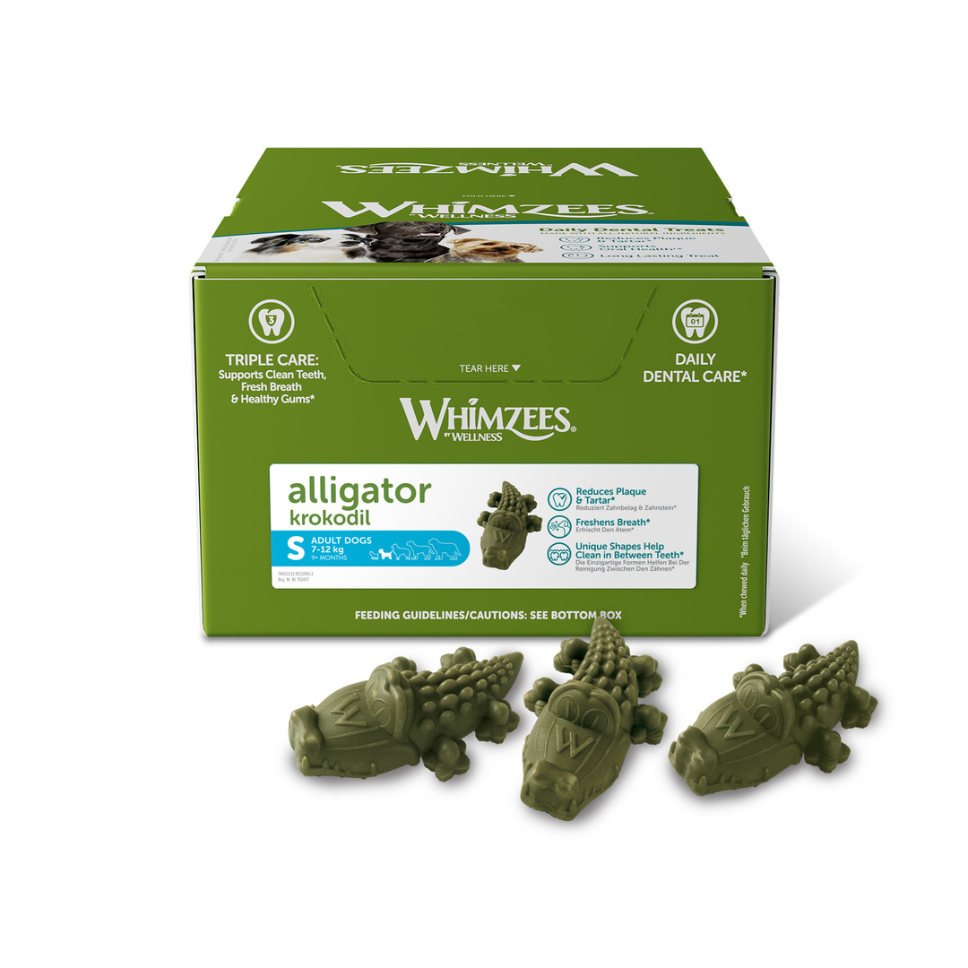 Whimzees Alligator Dog Dental Chew, Small