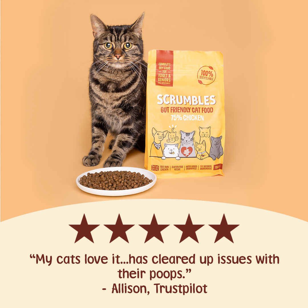 Scrumbles Dry Cat Food for Adult & Seniors Chicken 2.5kg