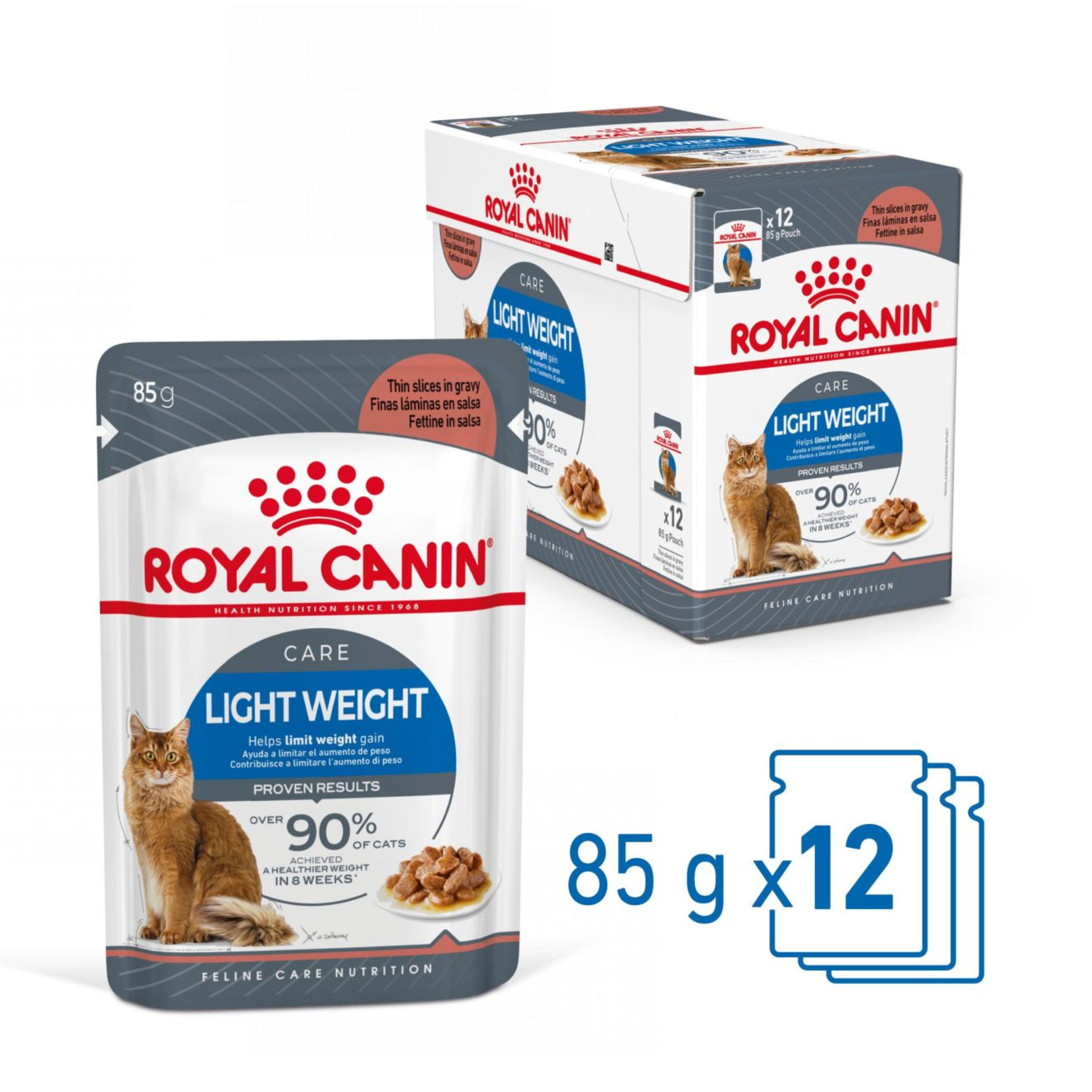 Royal Canin Lightweight Care Wet Cat Food in Gravy 48x85g