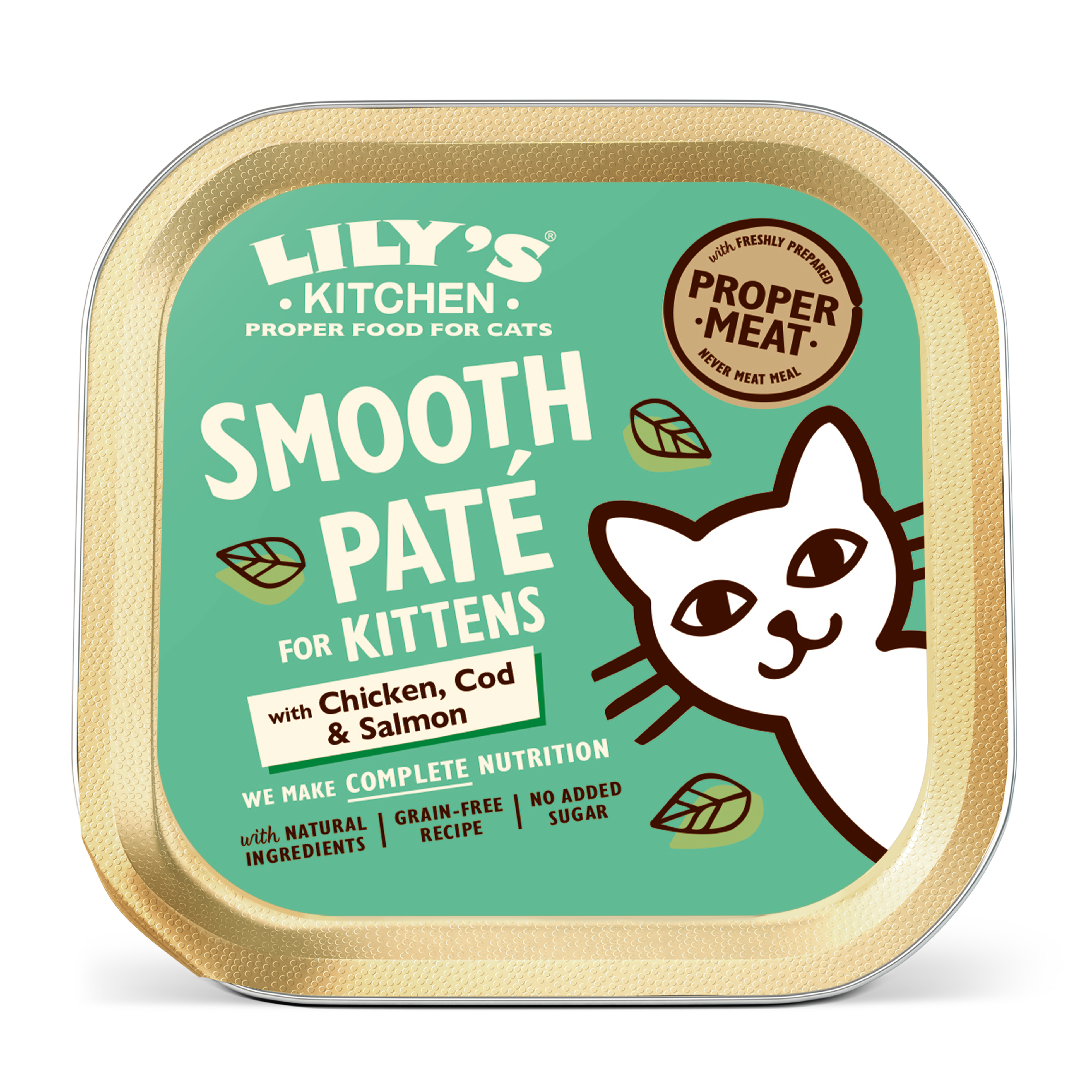 Lily's Kitchen Chicken, Cod & Salmon Pate Kitten Food 85g